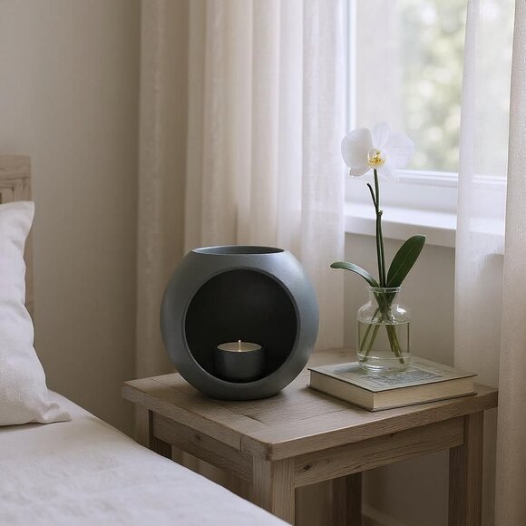 Flameless LED Ball Candle Holder Modern Home Decor Multi-Colors - Picture 9 of 14